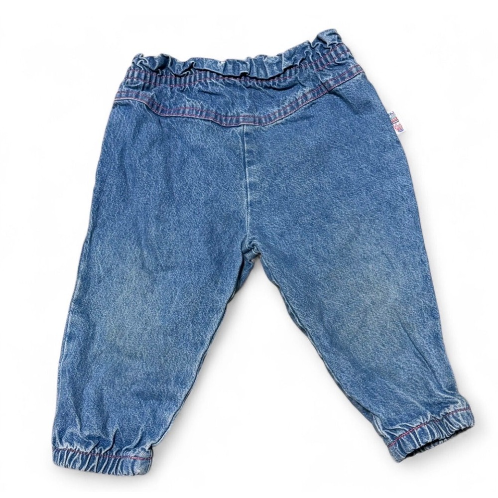 Vintage ruffle cinch girls pants